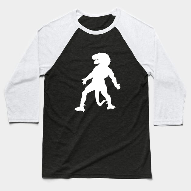 Trex Man Baseball T-Shirt by Etopix